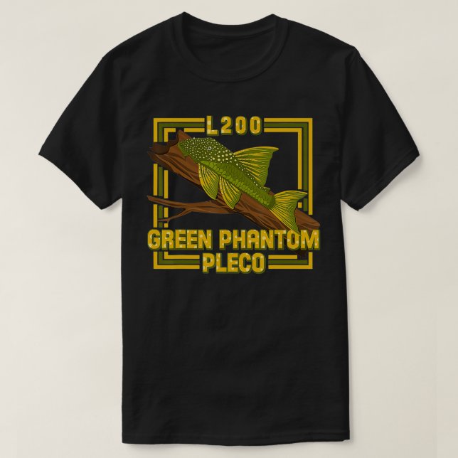 Phantom Pleco L200 Ornamental Aquarium Fish Aquari T-Shirt (Design Front)