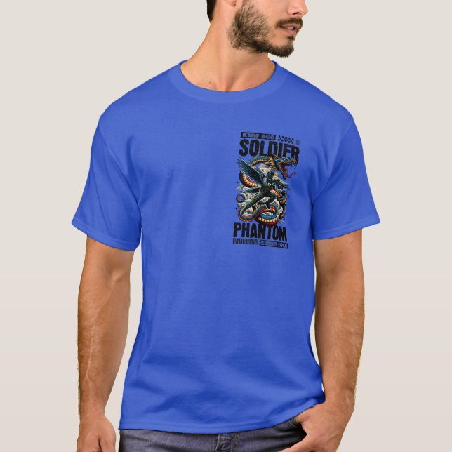 Phantom Soldier Winged Warrior T-Shirt – Epic Drag (Front)