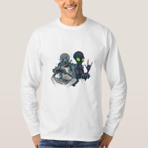 PHANTOM Tee – DarkGG Skull & Alien Shirt