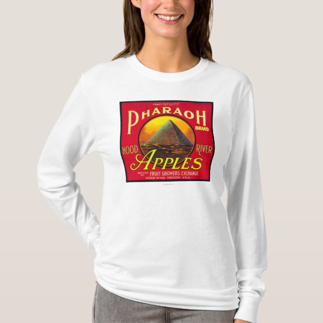 Pharaoh Apple Crate LabelHood River, OR T-Shirt (Front)