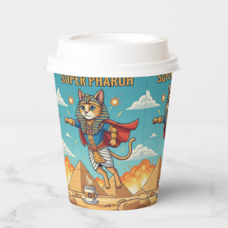 Pharaoh Cat - Super Heroic Ancient Egyptian Feline Paper Cups