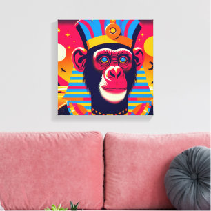 Pharaoh Chimpanzee Tut 2 Canvas Print