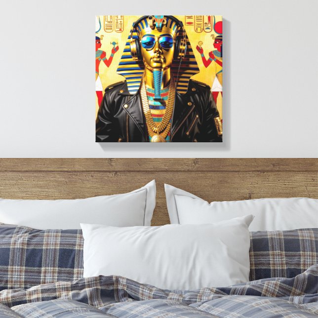 PHARAOH COOL 4 CANVAS PRINT (Insitu(Bedroom))