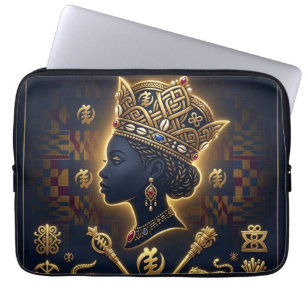 Pharaoh Energy Ancient African King Modern Art Laptop Sleeve