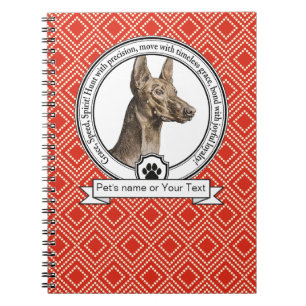 Pharaoh Hound Credo Spiral Photo Notebook