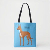 Pharaoh hound dog cartoon illustration