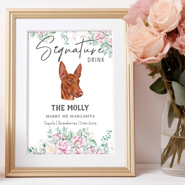 Pharaoh Hound Dog Signature Drink Sign (Creator Uploaded)