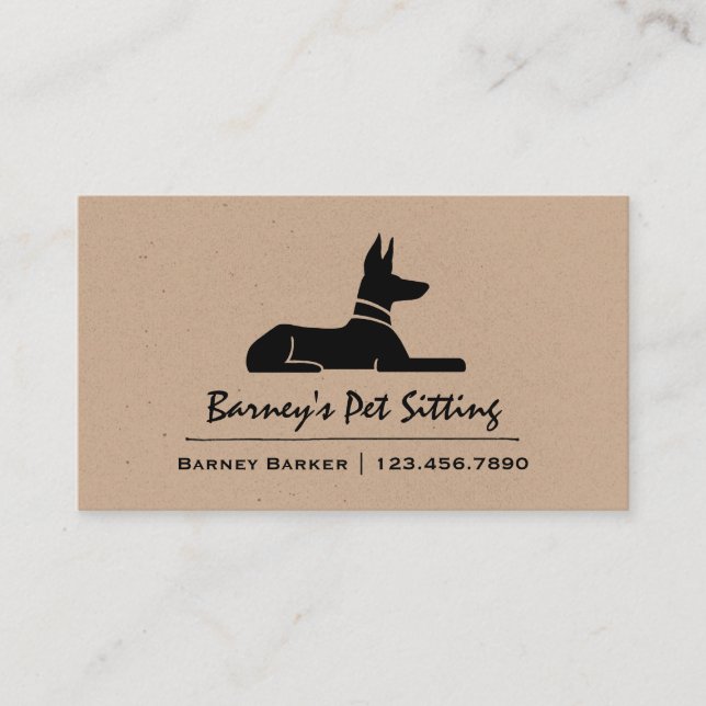 Pharaoh Hound Egyptian Hieroglyph Dog Business Card (Front)