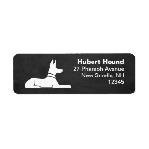 Pharaoh Hound Egyptian Hieroglyph Return Address