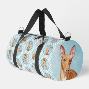Pharaoh Hound Painting Chestnut Original Dog Art Duffle Bag