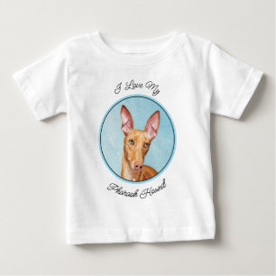 Pharaoh Hound Painting - Cute Original Dog Art Baby T-Shirt