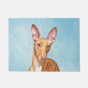 Pharaoh Hound Painting - Cute Original Dog Art Doormat