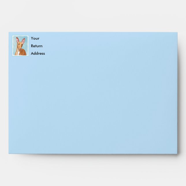Pharaoh Hound Painting - Cute Original Dog Art Envelope (Front)