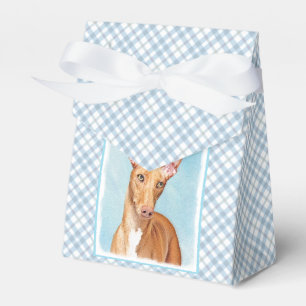 Pharaoh Hound Painting - Cute Original Dog Art Favour Box