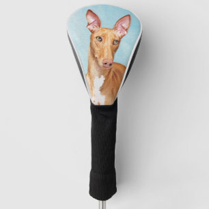 Pharaoh Hound Painting - Cute Original Dog Art Golf Head Cover