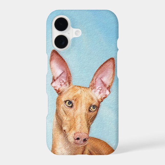 Pharaoh Hound Painting - Cute Original Dog Art iPhone Case (Back)