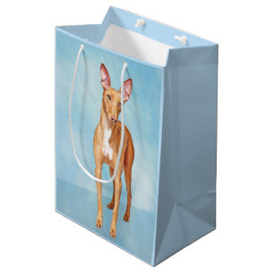 Pharaoh Hound Painting - Cute Original Dog Art Medium Gift Bag
