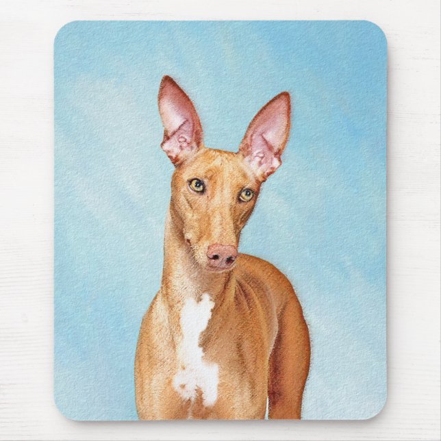 Pharaoh Hound Painting - Cute Original Dog Art Mouse Pad (Front)