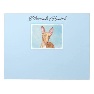 Pharaoh Hound Painting - Cute Original Dog Art Not Notepad