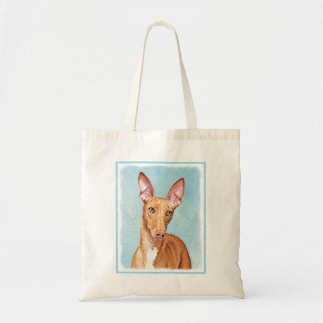 Pharaoh Hound Painting - Cute Original Dog Art Tote Bag (Front)
