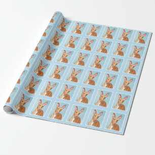 Pharaoh Hound Painting - Cute Original Dog Art Wrapping Paper