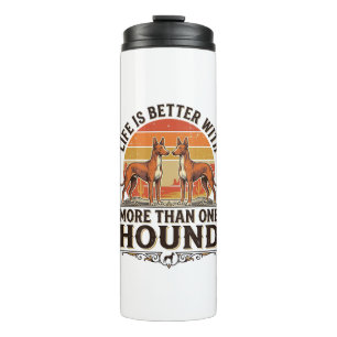 Pharaoh Hound Shirt Vintage Dog Lover Sunset Desig Thermal Tumbler