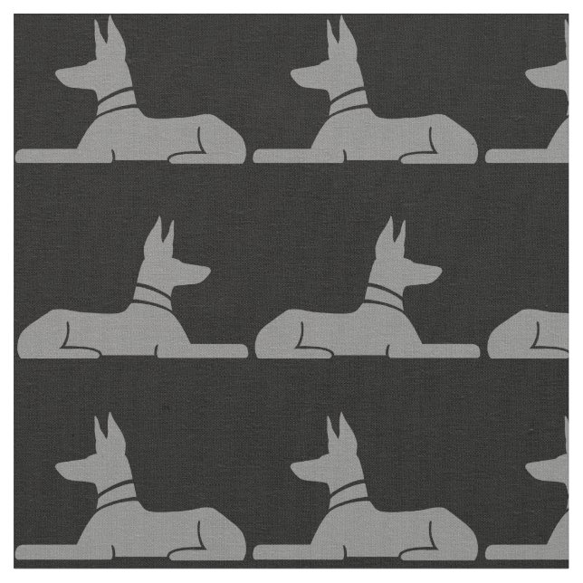 Pharaoh Hounds Pattern Fabric (Close Up)