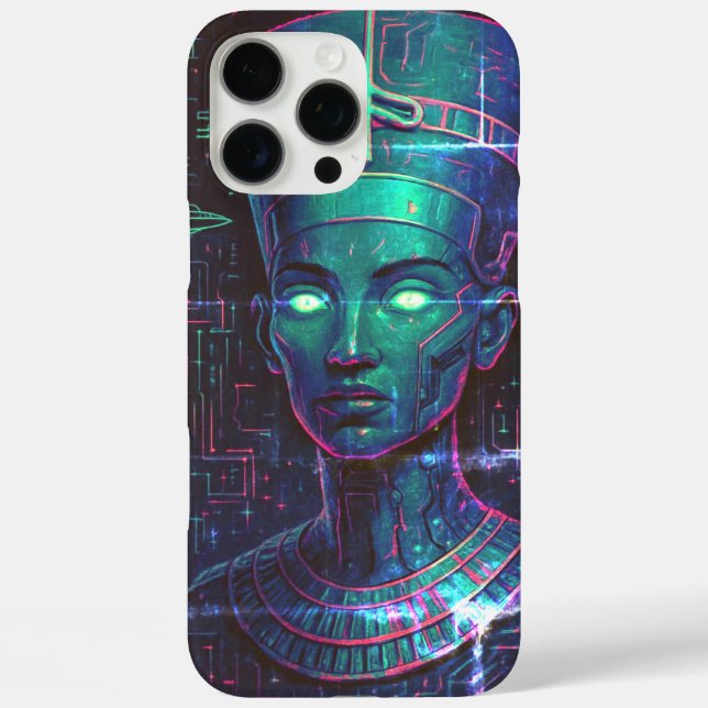 Pharaoh in Space iPhone Case - Mystical Egyptian  (Back)