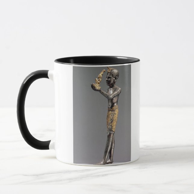 Pharaoh making an offering before the Goddess Maat Mug (Left)