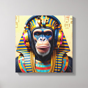 PHARAOH TUT-CHIMPANZEE 2 CANVAS PRINT