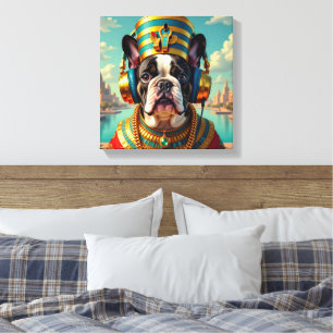 PHARAOH TUT-FRENCH BULLDOG CANVAS PRINT