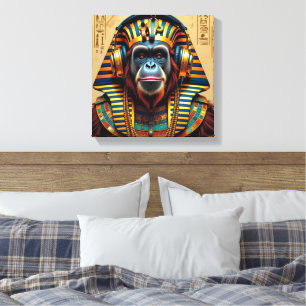 PHARAOH TUT-ORANGUTAN CANVAS PRINT