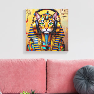 PHARAOH TUT-SPHINX CAT CANVAS PRINT