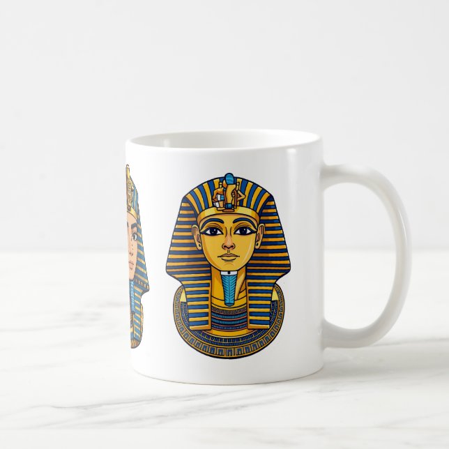 Pharaoh Tutankhamun’s Golden Mask Coffee Mug (Right)