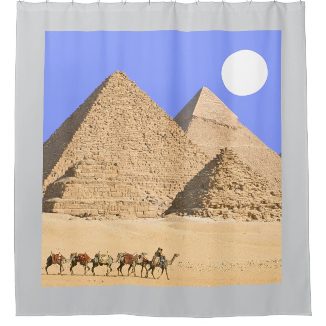 Pharaoh's Essence – Pyramid Shower Curtain (Front)