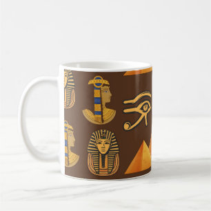 Pharaoh's Legacy: Antique Egyptian Patterns Coffee Mug
