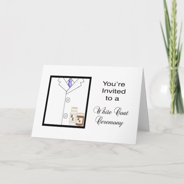 Pharmaceutical White Coat Ceremony Invitation (Front)