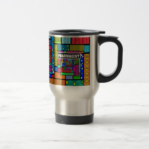 Pharmacist Abstract Art Gifts Travel Mug