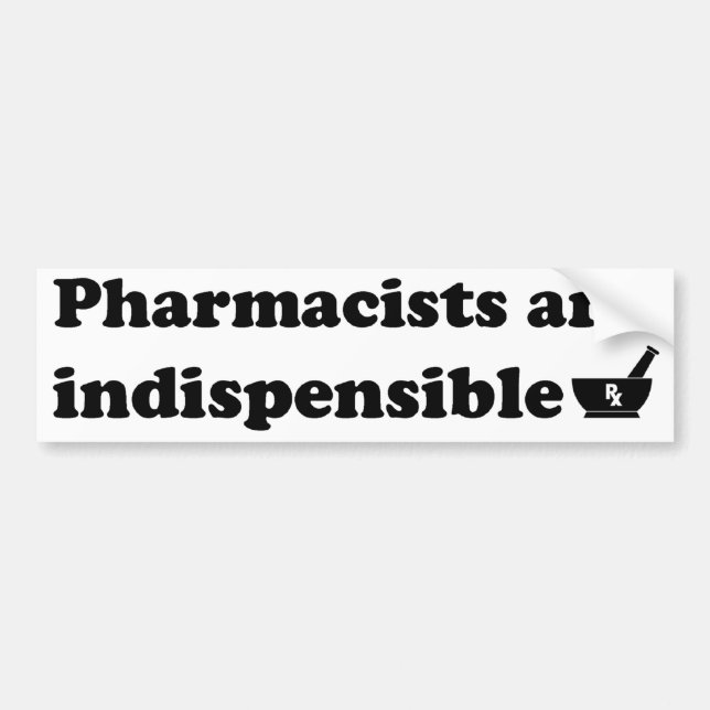 Pharmacist Bumper Sticker 1 (Front)