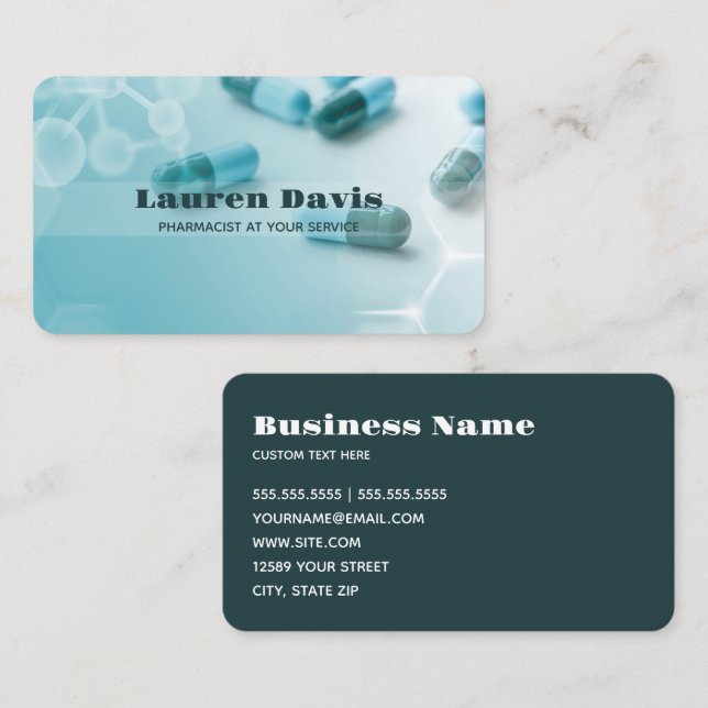 Pharmacist Business Card (Front/Back)