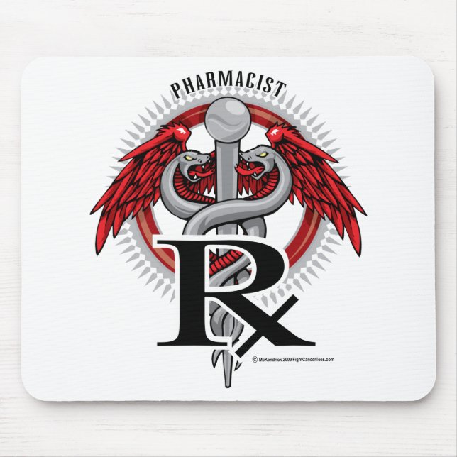 Pharmacist Caduceus Mouse Pad (Front)