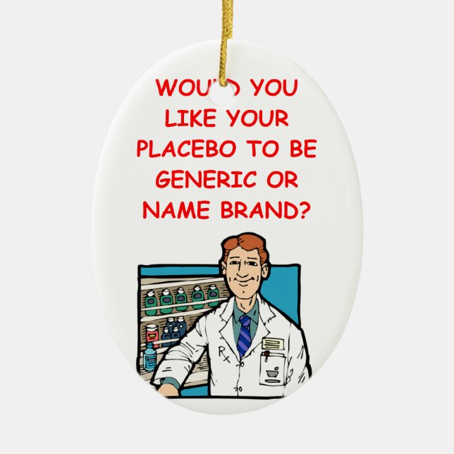 pharmacist ceramic tree decoration (Front)