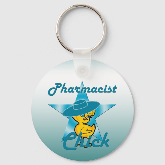 Pharmacist Chick #7 Key Ring (Front)