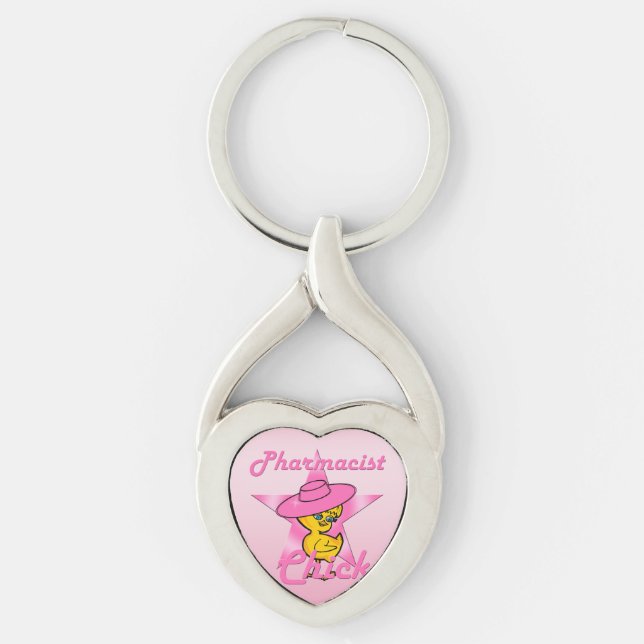Pharmacist Chick #8 Key Ring (Front)