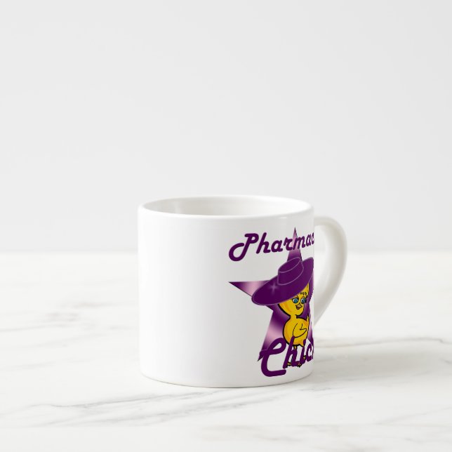 Pharmacist Chick #9 Espresso Cup (Front Right)