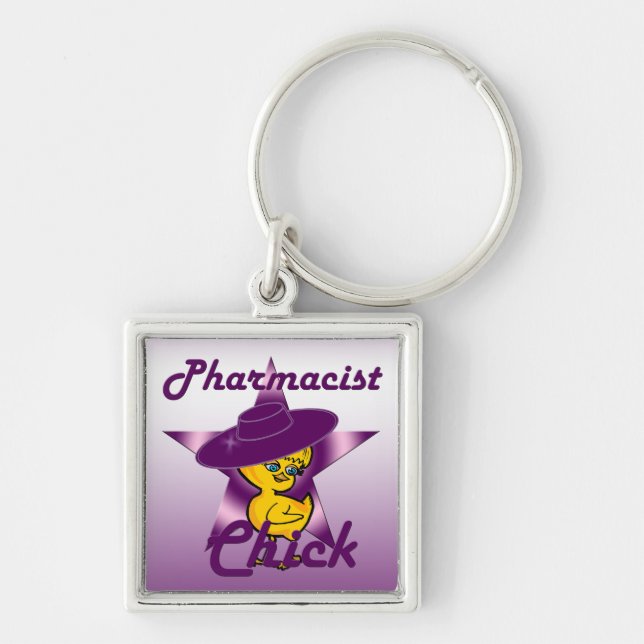 Pharmacist Chick #9 Key Ring (Front)