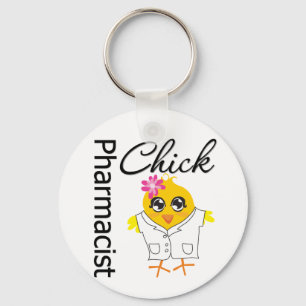 Pharmacist Chick Key Ring