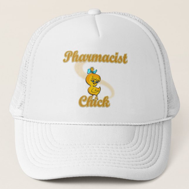 Pharmacist Chick Trucker Hat (Front)