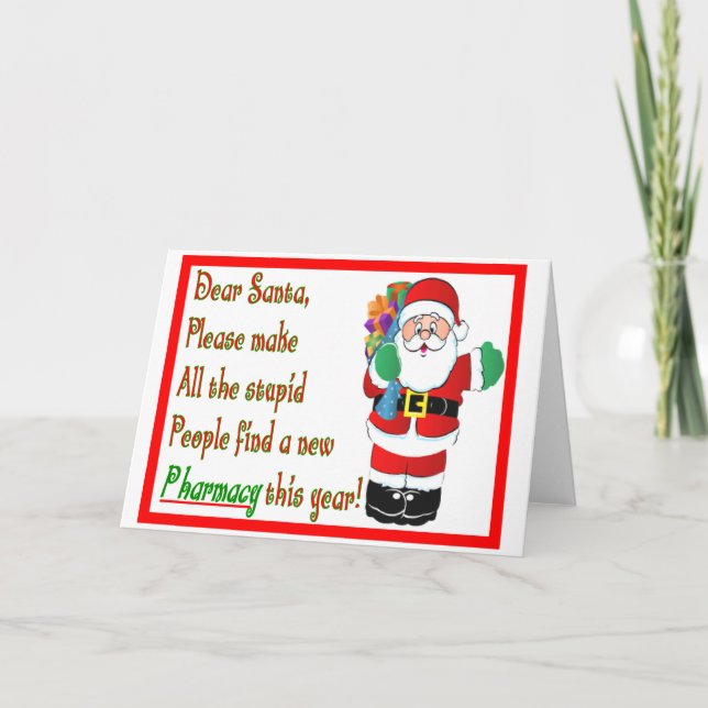 Pharmacist Christmas Cards & Gifts (Front)