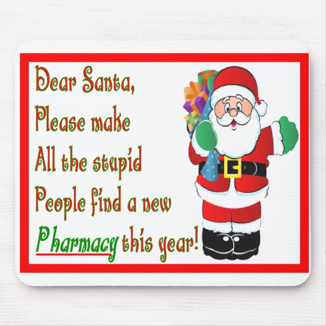 Pharmacist Christmas Cards & Gifts Mouse Pad (Front)